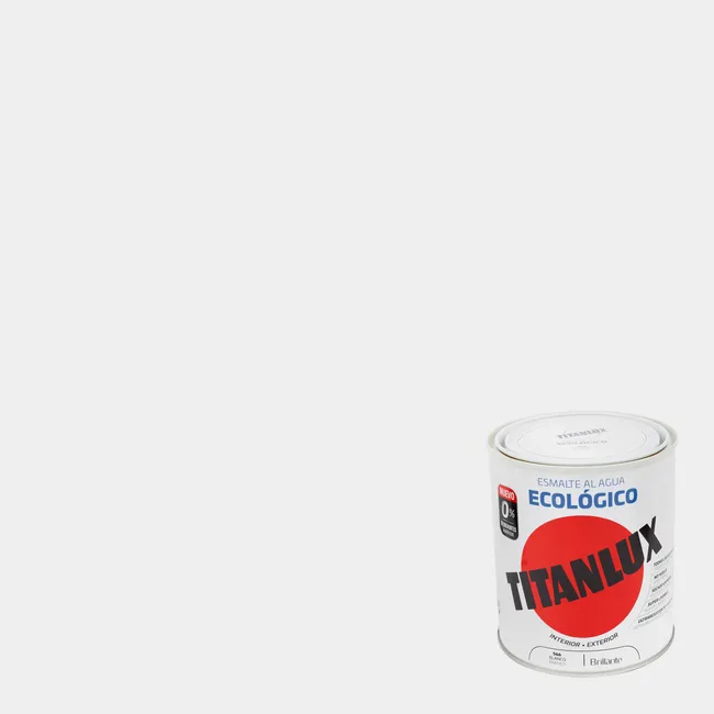 Esmalte de interior ecológico TITANLUX color blanco brillante 750ml
