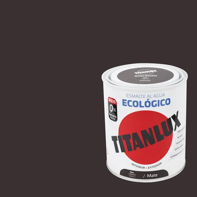 Esmalte de interior ecológico TITANLUX color tabaco mate 750ml