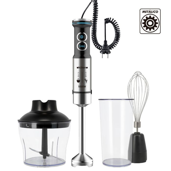 BATIDORA BRAZO INOX 1000W CON ACCESORIOS KUKEN