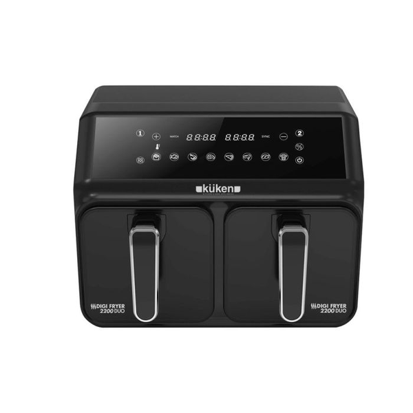 FREIDORA SIN ACEITE DOBLE DIGITAL KÜKEN 8 LITROS 2200W