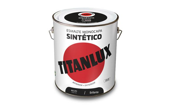 Esmalte sintético brillo 0567 4L negro TITANLUX