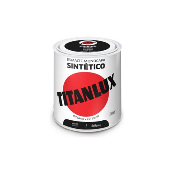 Esmalte sintetico brillo 0567 250 ml negro TITANLUX