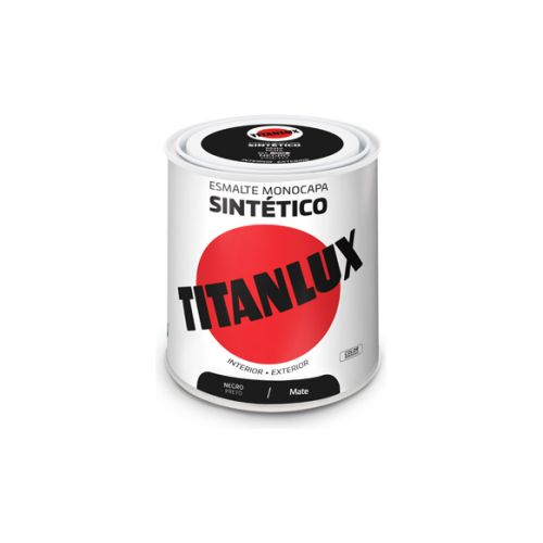 Esmalte sintético mate 0576 250 ml negro TITANLUX