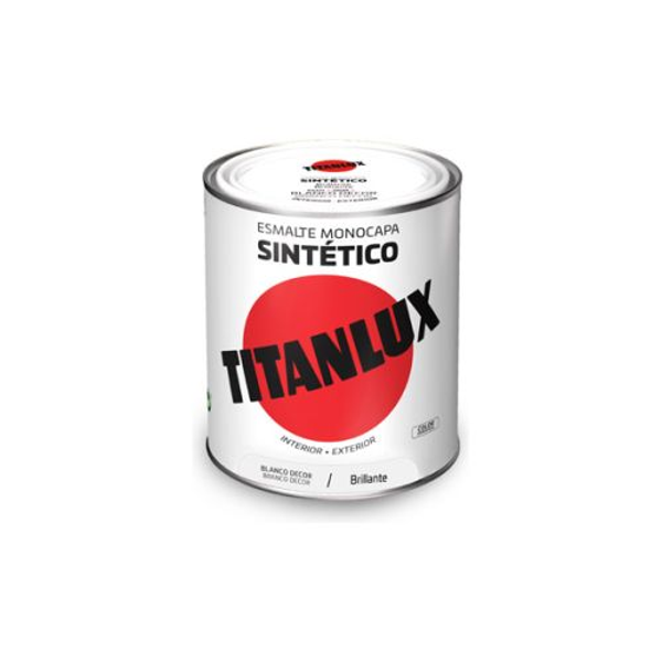 Esmalte sintético decoración brillo 566d 750 ml blanco TITANLUX