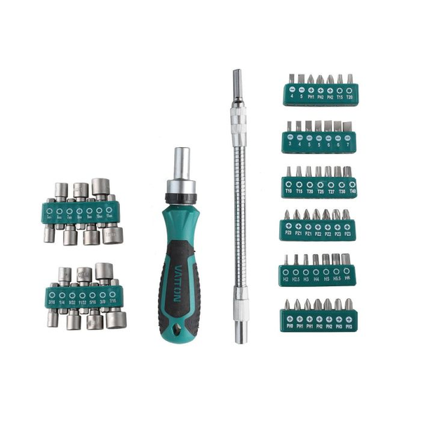 DESTORNILLADOR VATTON PORTAPUNTAS CARRACA 58 PIEZAS