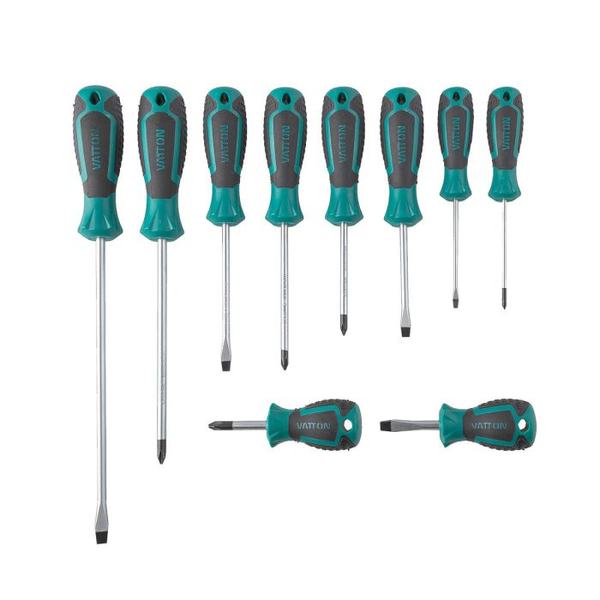 DESTORNILLADOR VATTON PLANO/PHILLIPS 10 PIEZAS ESTUCHE