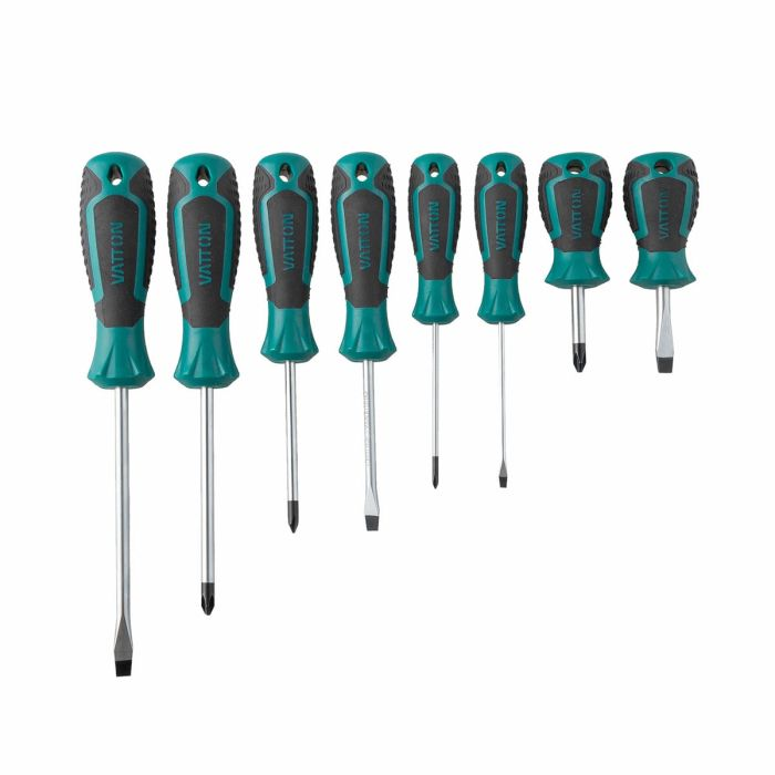 DESTORNILLADOR VATTON PLANO/PHILLIPS 8 PIEZAS
