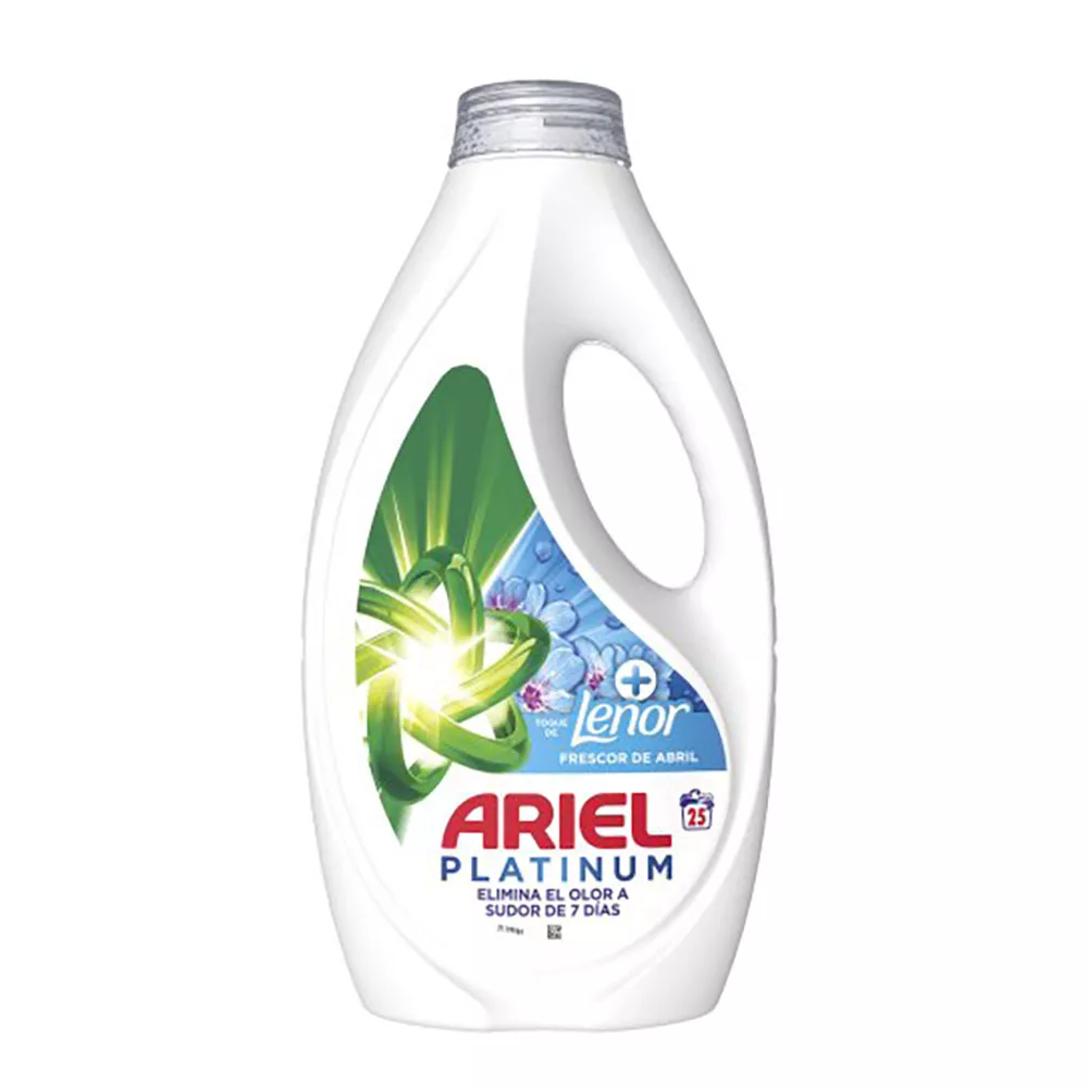 DETERGENTE LÍQUIDO, PLATINUM, FRESCOR DE ABRIL, 25 LAVADOS, 1125 ml