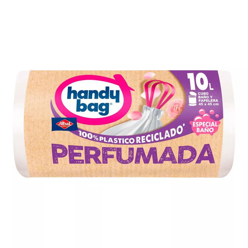 BOLSA DE BASURA PERFUMADA 10 L, 45 x 45 cm, 12 uds