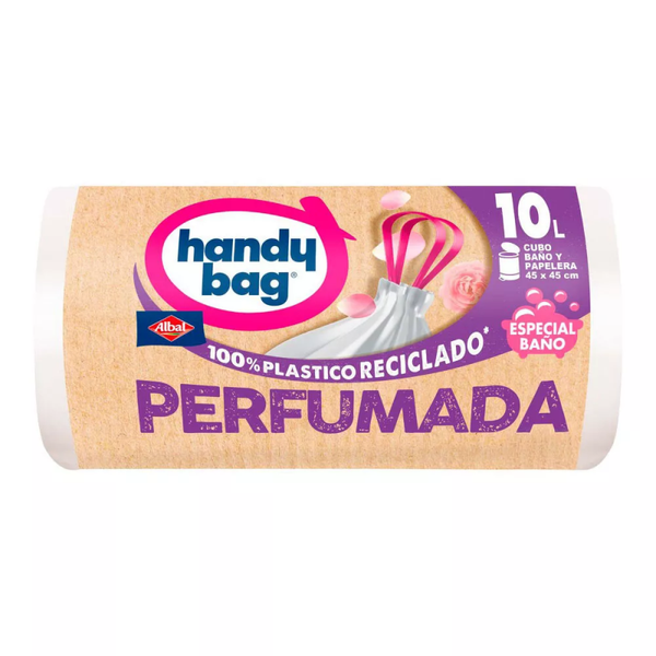BOLSA DE BASURA PERFUMADA 10 L, 45 x 45 cm, 12 uds