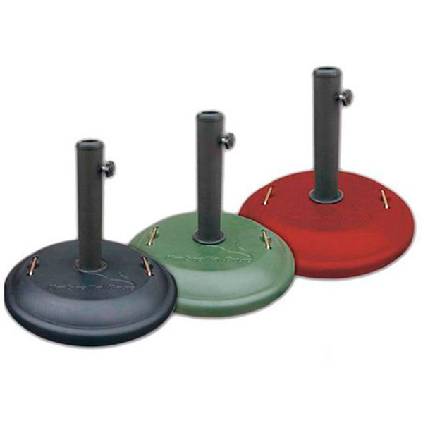 BASE SOMBRILLA CEMENTO C/ASAS 22KGS REDONDA GRIS