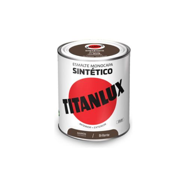 Esmalte sintético brillo 0547 750 ml marrón TITANLUX