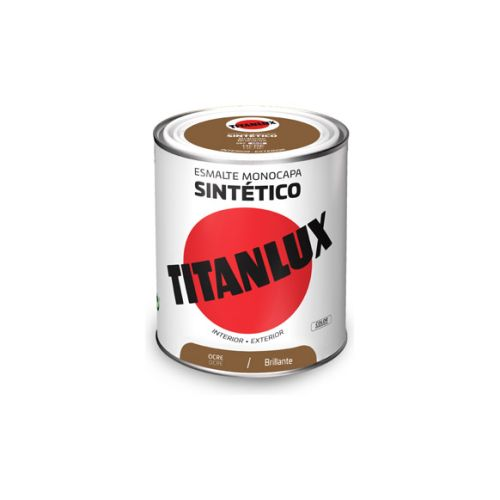 Esmalte sintético brillo 0587 750 ml ocre TITANLUX