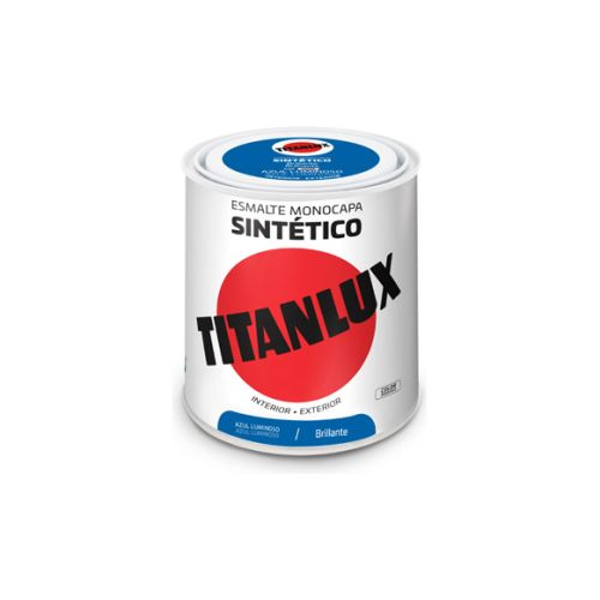Esmalte sintético brillo 0539 250 ml azul luminoso TITANLUX
