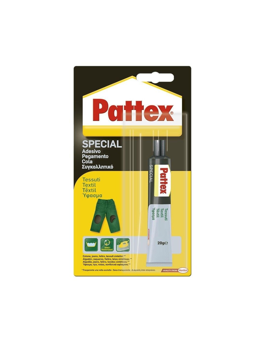 Adhesivo PATTEX Especial Textil 20g