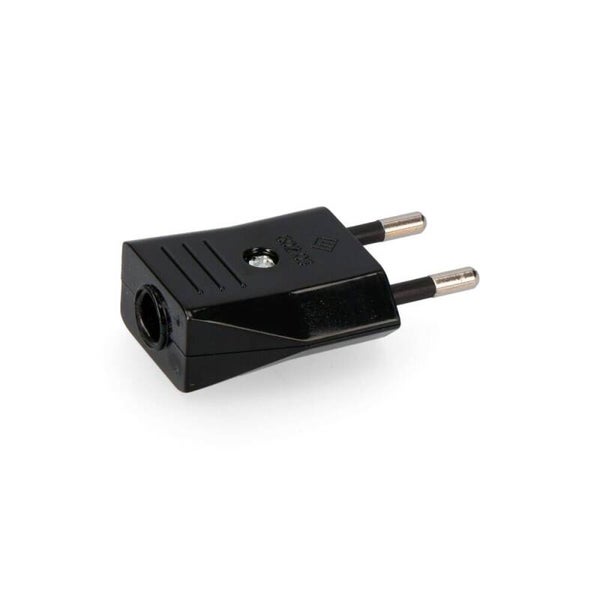 CLAVIJA 10A 250V NEGRA 4mm (RETRACTILADA)