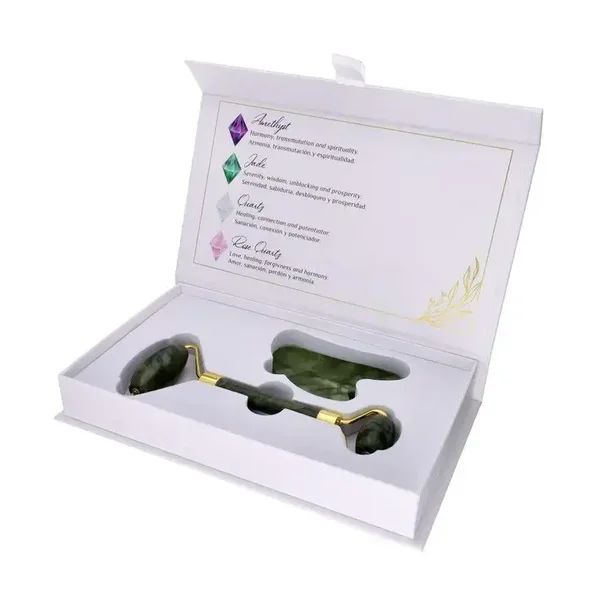 Gua Sha och Jade Roller Massager set