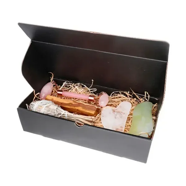 Wellnessbox Gua ascha  massageverktyg och Palo Santo