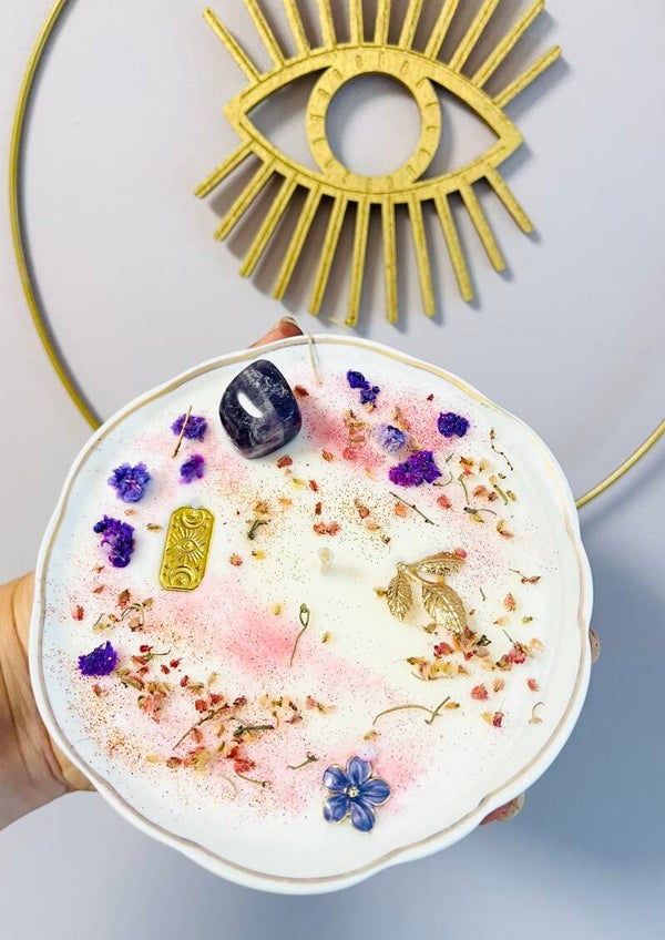 La bougie Améthyste Violette