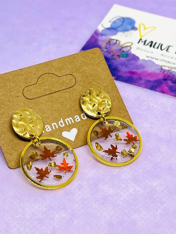 Boucles d’oreilles Automne