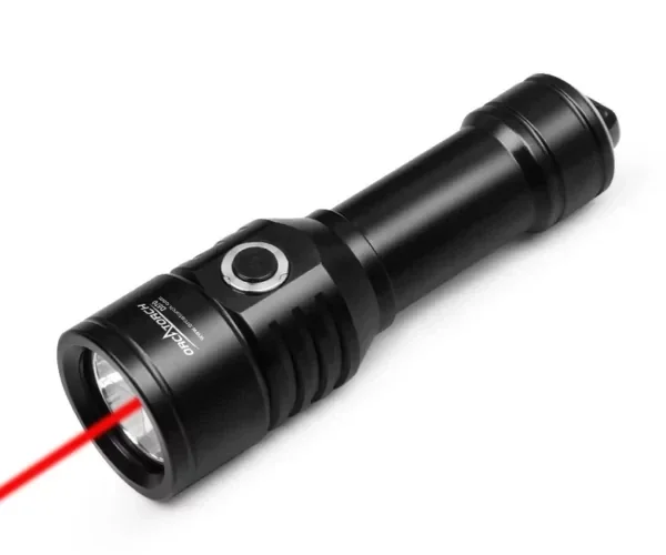 OrcaTorch D570-GL/RL Duiklamp met laser (groen of rood)