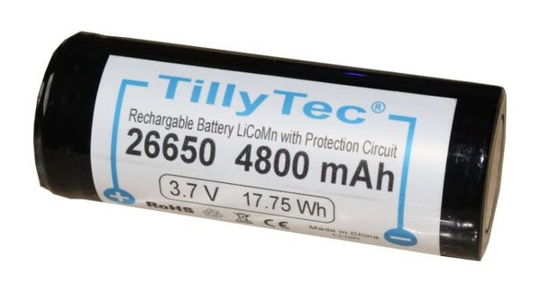 TillyTec Batterij 26650