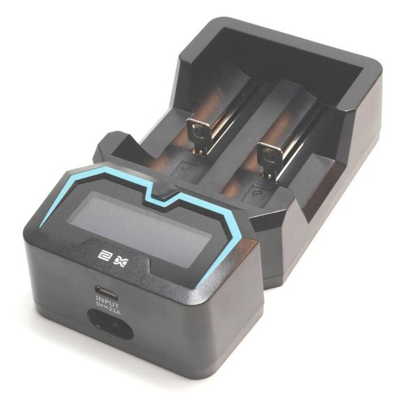 Oplader universeel Profi 2 voor 21700 / 26650 / 18650 en NiMh