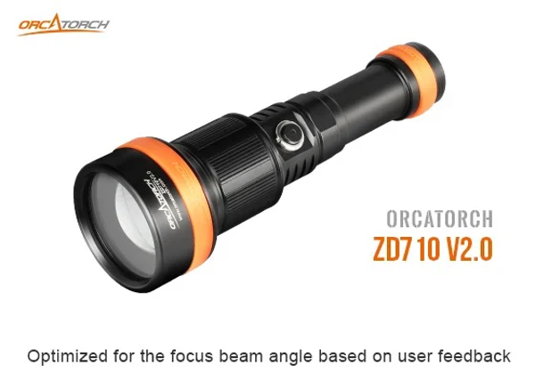 OrcaTorch ZD710 V2.0 zoomable duiklamp
