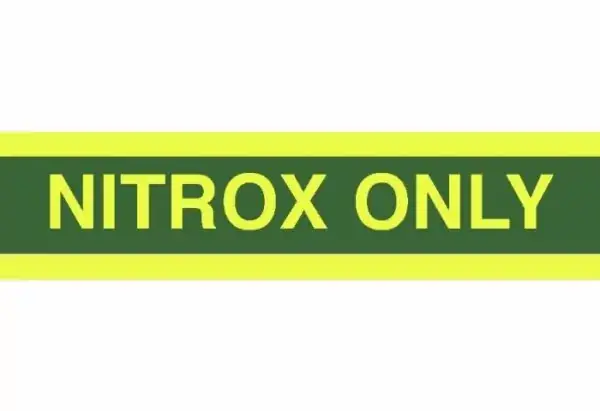 Nitrox sticker 29 x 10cm