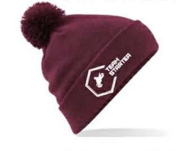 Bonnet à ponpon femme accajou