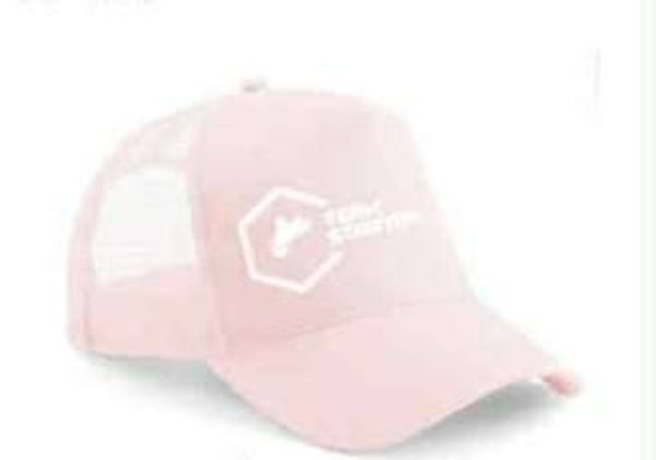 Casquette rose et blanc