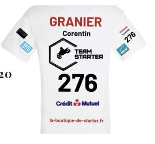 T-shirt réplica homme Team Starter personnalisé