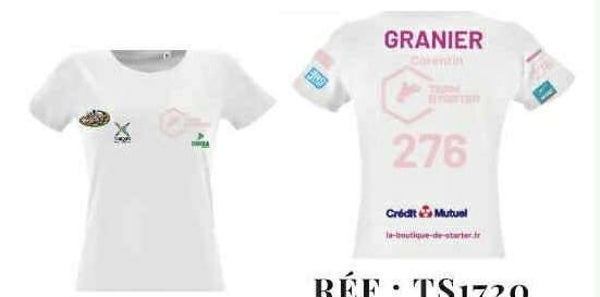 T-shirt femme réplica Team Starter blanc