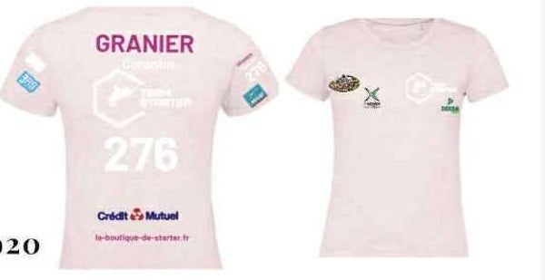 T-shirt femme replica Team Starter rose
