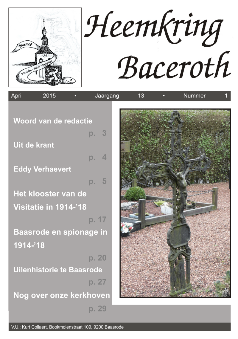 Heemkring Baceroth Baasrode tijdschrift 2015/1
