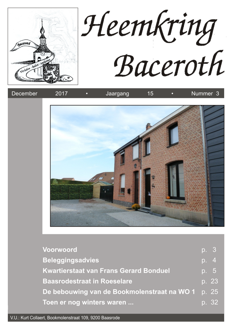 Heemkring Baceroth Baasrode tijdschrift 2017/3