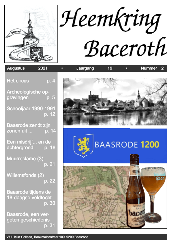 Heemkring Baceroth Baasrode tijdschrift 2021/2
