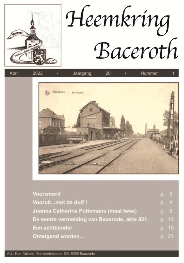 H eemkring Baceroth Baasrode tijdschrift 2022/1
