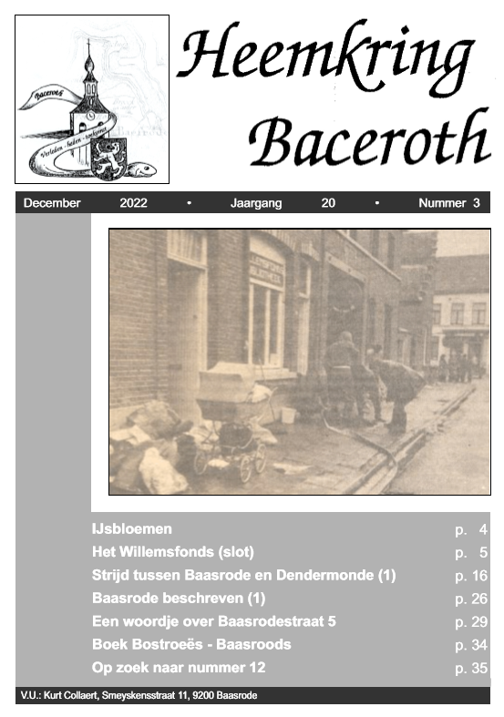 Heemkring Baceroth Baasrode tijdschrift 2022/3