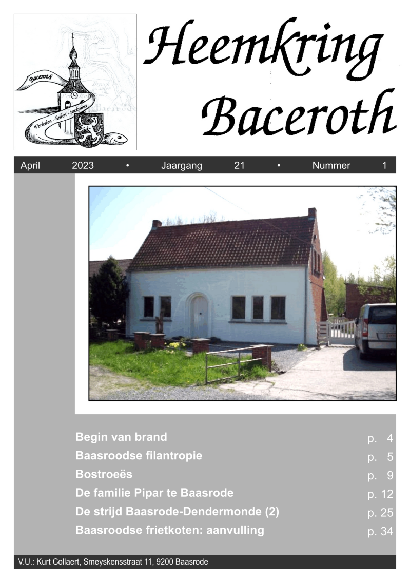 Heemkring Baceroth Baasrode tijdschrift 2023/1