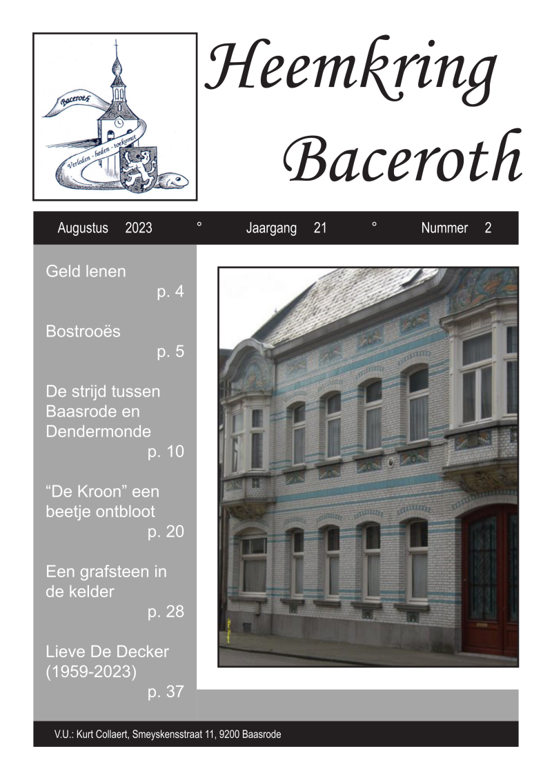 Heemkring Baceroth Baasrode tijdschrift 2023/2