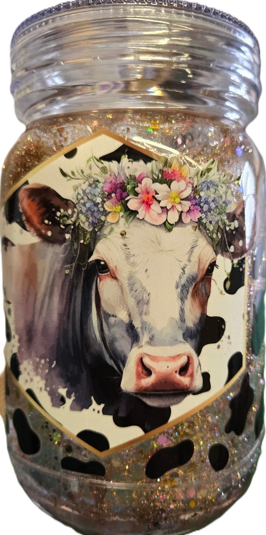 Cow with Glitter