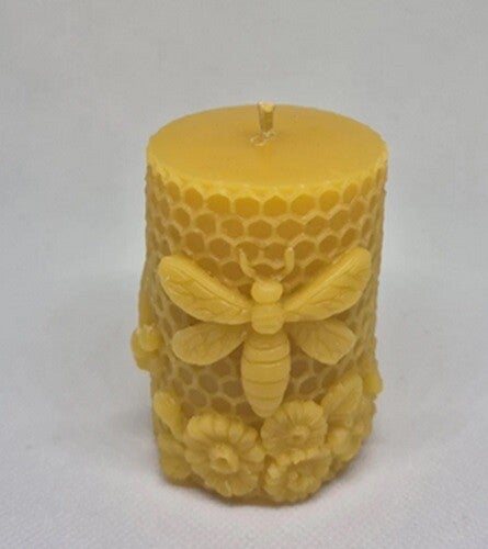 Custom Honeycomb Bee Candle - Style 1