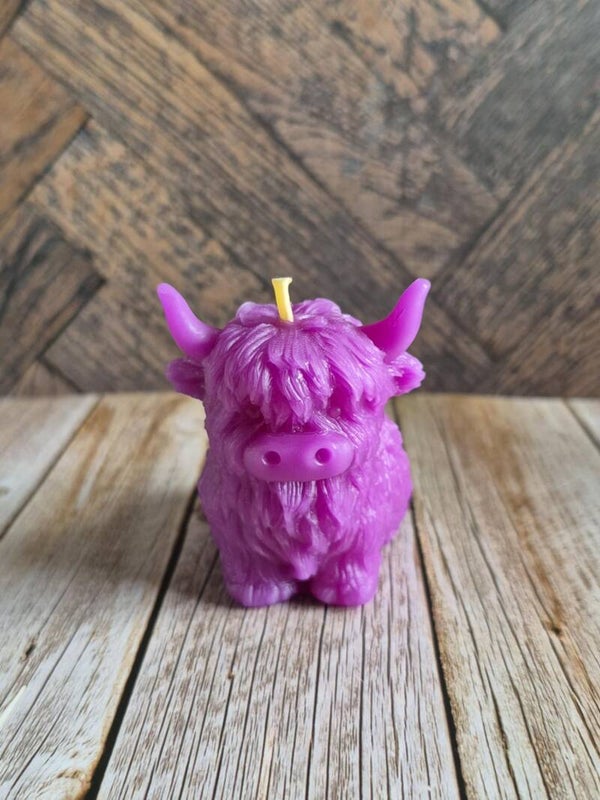 Custom Highland Cow Candle