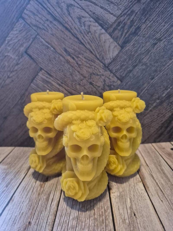 Skull/Snake Candle