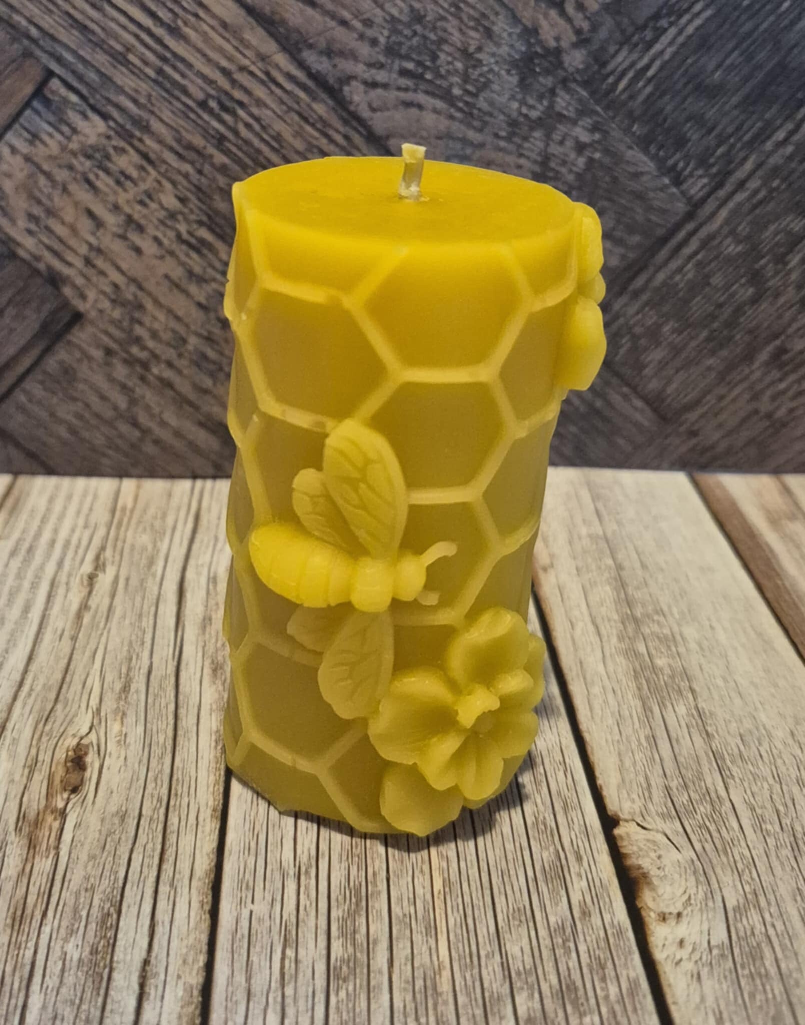 Honeycomb Bee Candle - Style 2