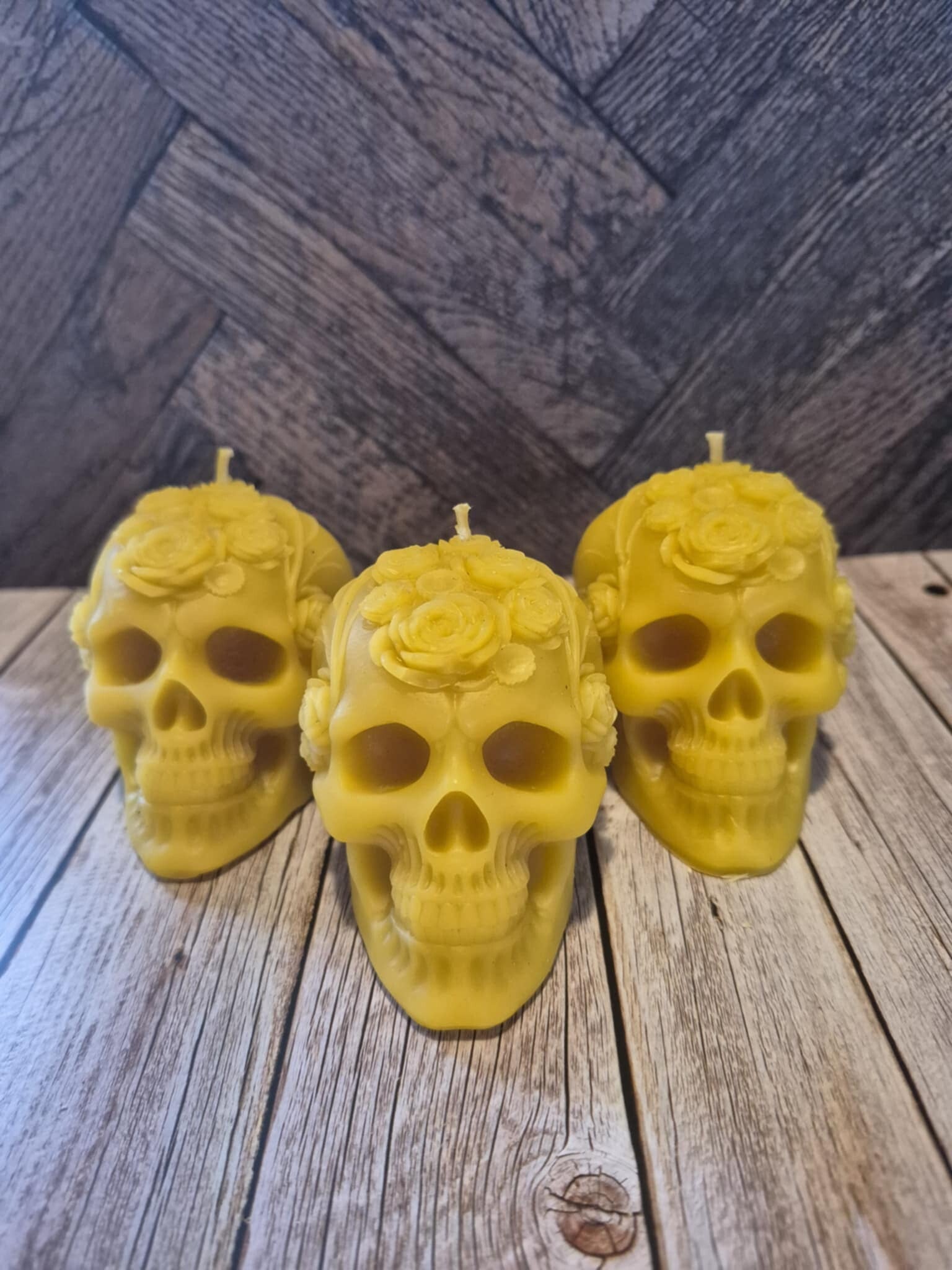 Skull/Flower Candle