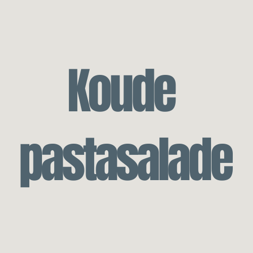 Koude pastasalade met kip