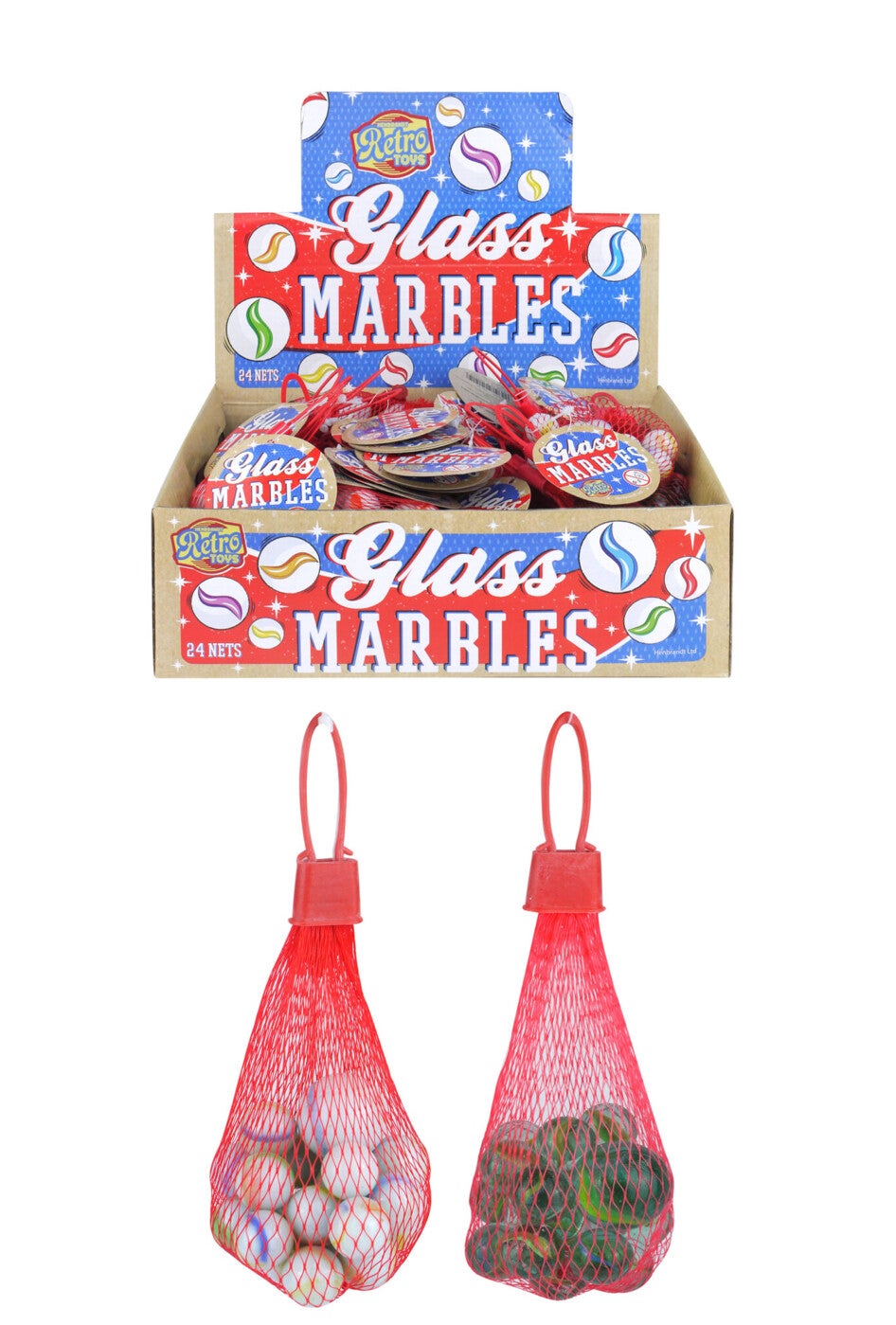 Glass Marble Nets (21pcs) 2 Assorted Designs