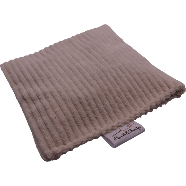 Pittenzakje, rib stof, beige